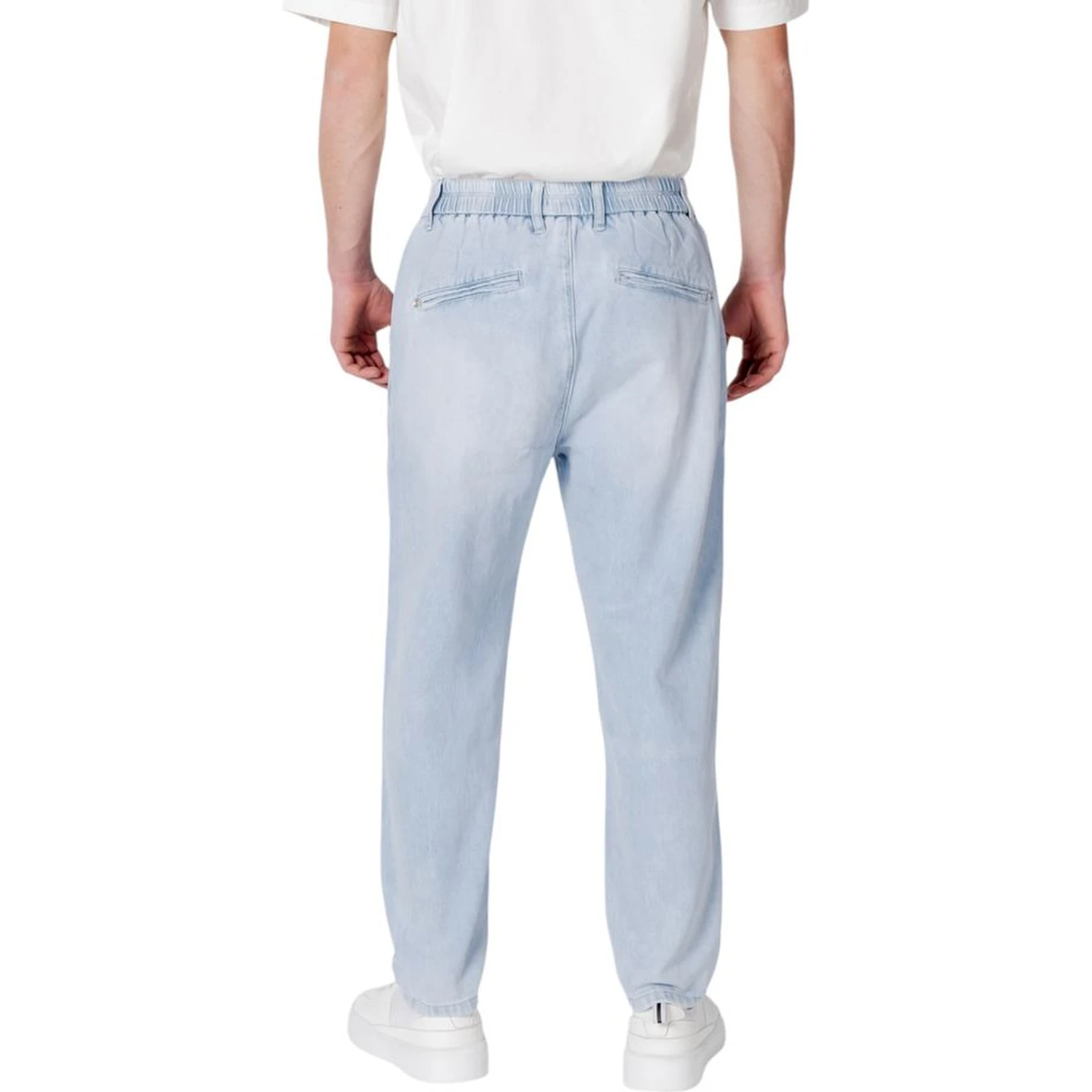 Blue Cotton Slim Fit Jeans