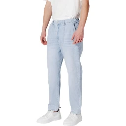 Blue Cotton Slim Fit Jeans