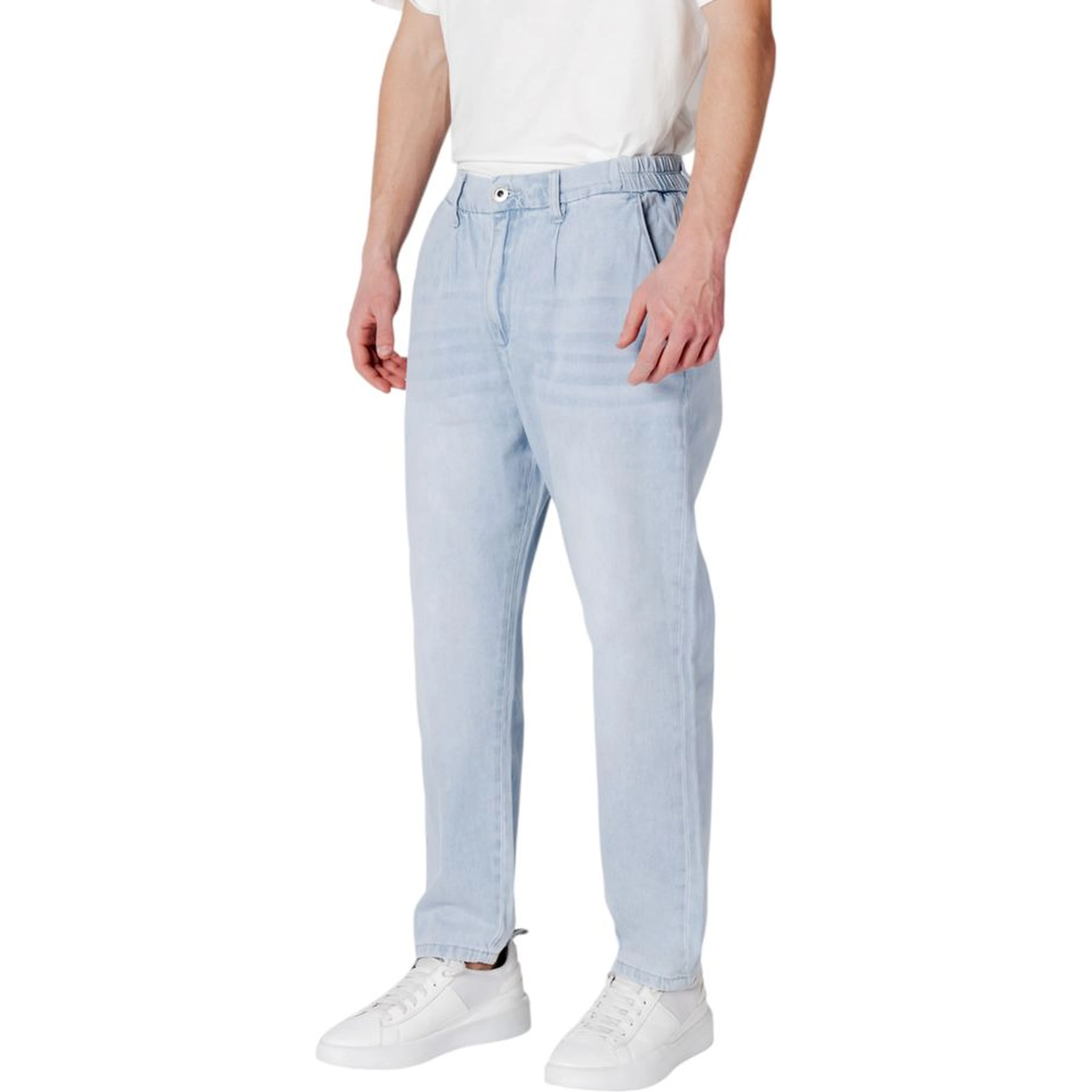 Blue Cotton Slim Fit Jeans