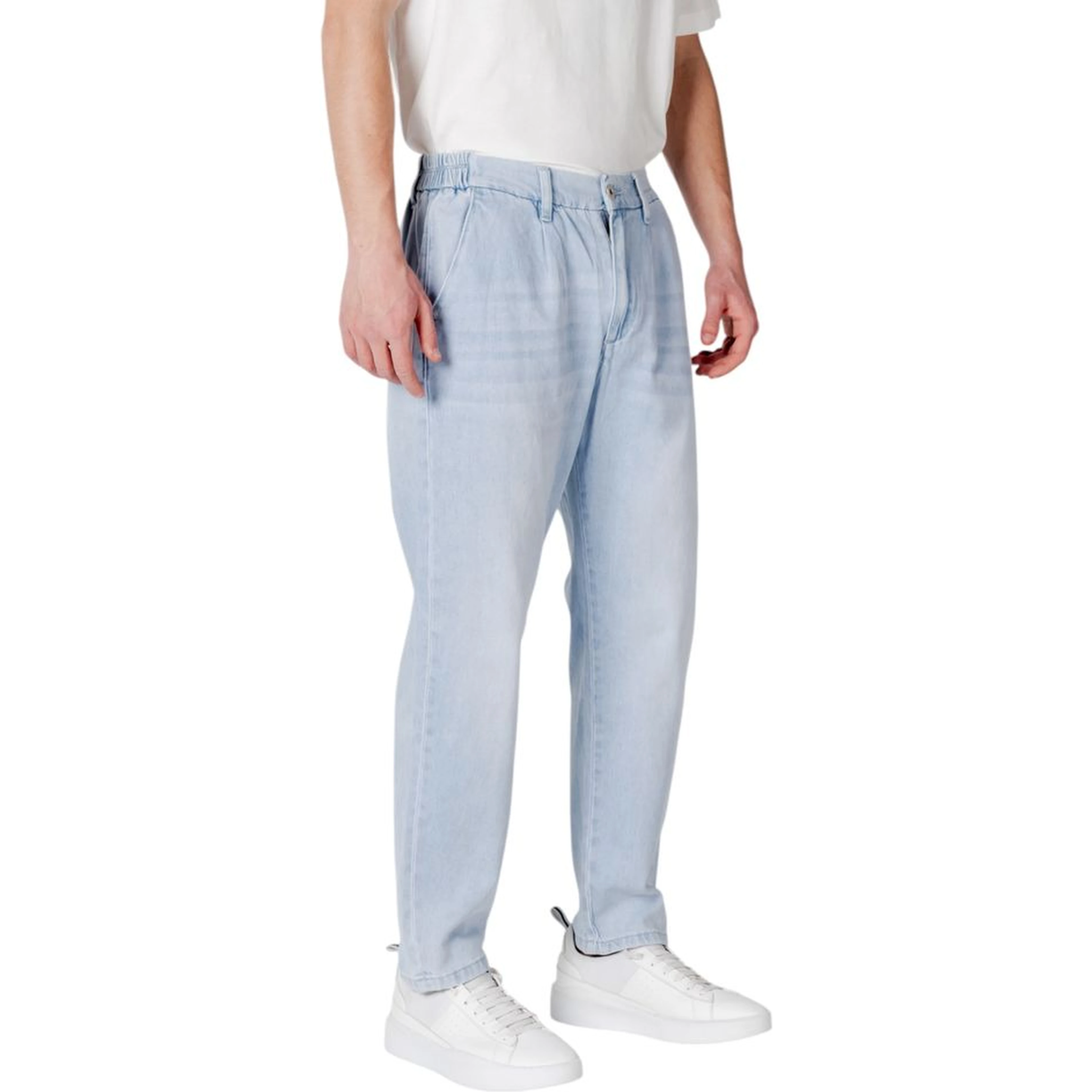 Blue Cotton Slim Fit Jeans