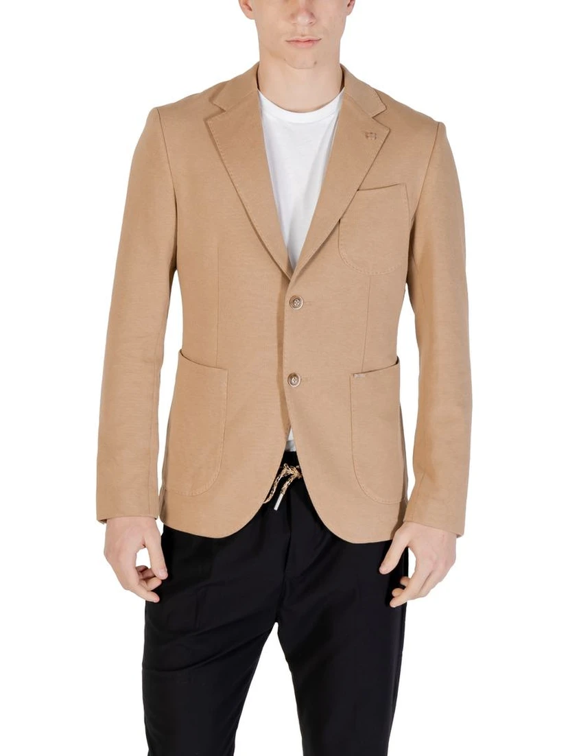 Beige Cotton Blazer