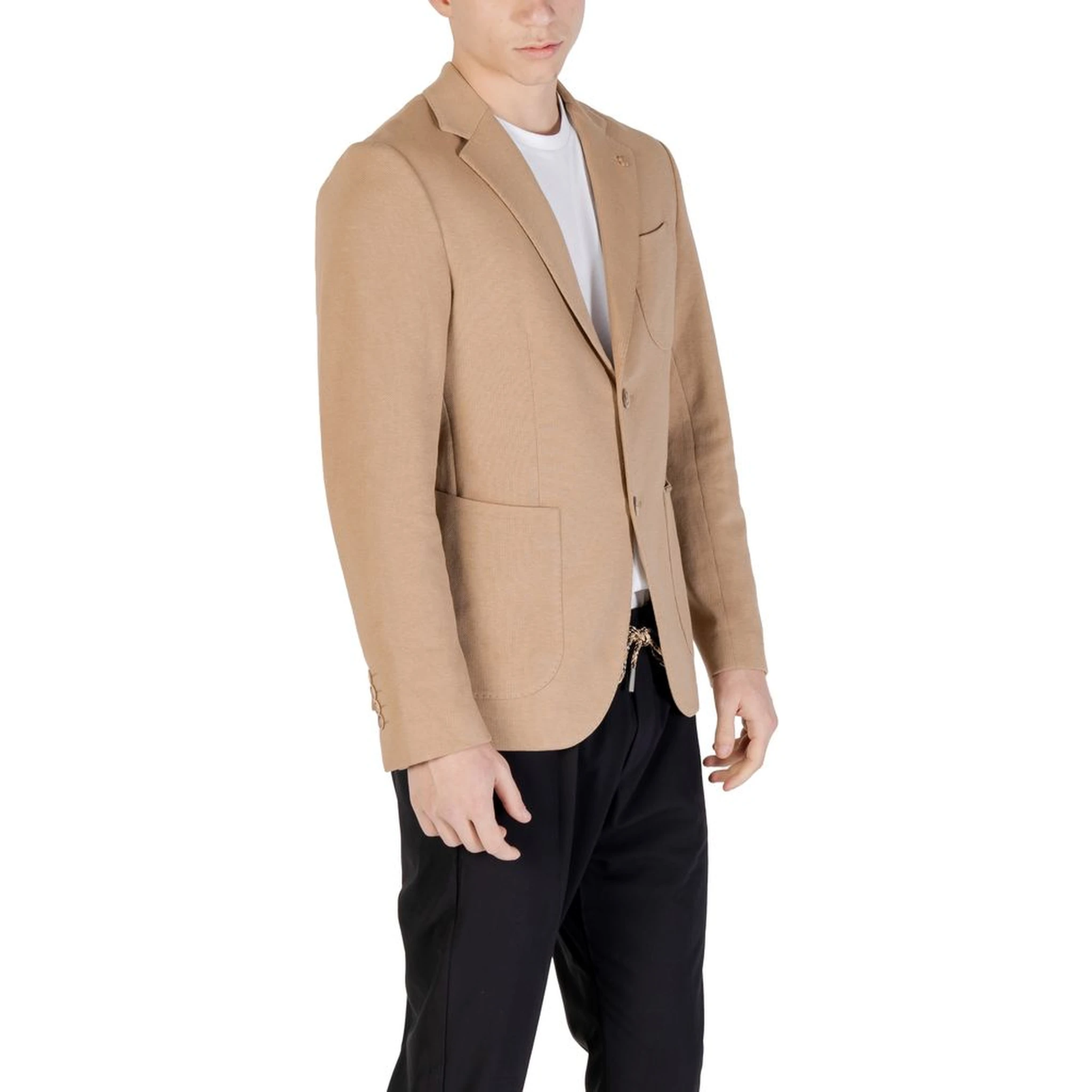 Beige Cotton Blazer