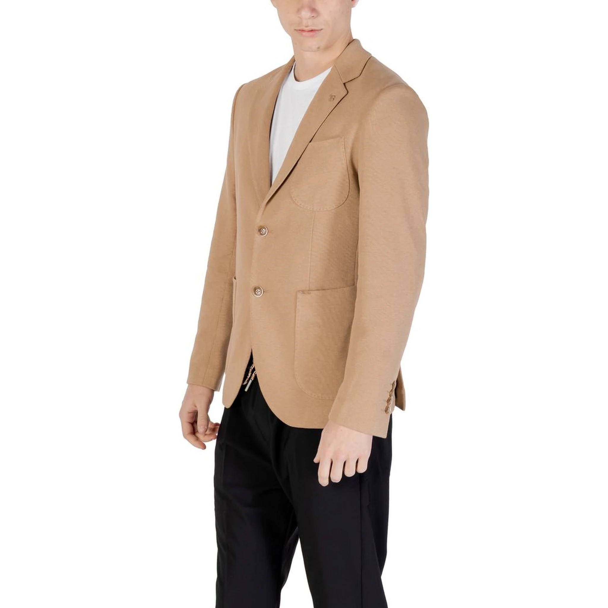 Beige Cotton Blazer