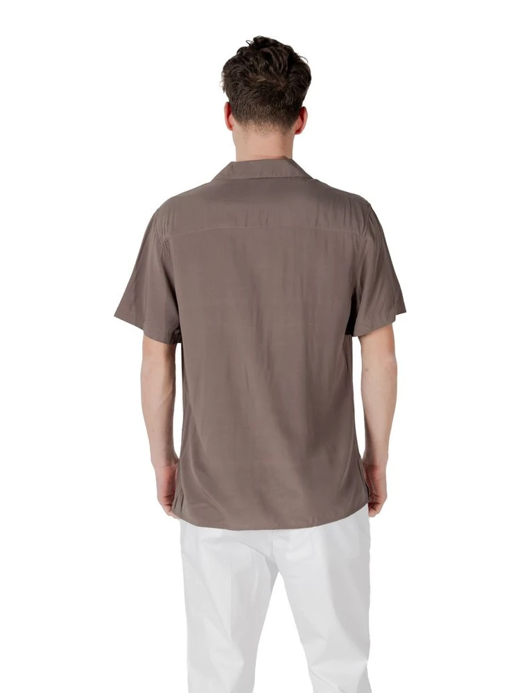 Brown Viscose Shortsleeve Shirt alternative