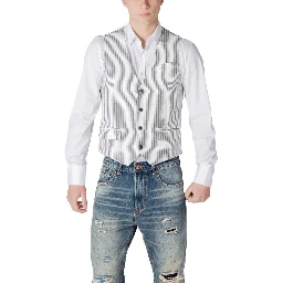 Black Linen Waistcoat
