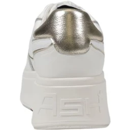 White Leather Platform Sneakers