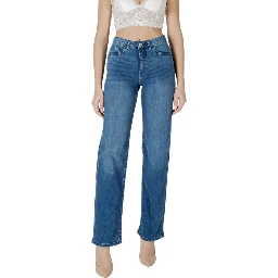 Blue Cotton Relaxed Fit Jeans
