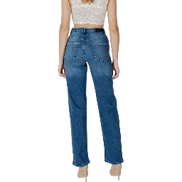 Blue Cotton Relaxed Fit Jeans