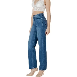 Blue Cotton Relaxed Fit Jeans