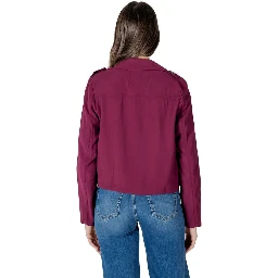 Purple Viscose Parka