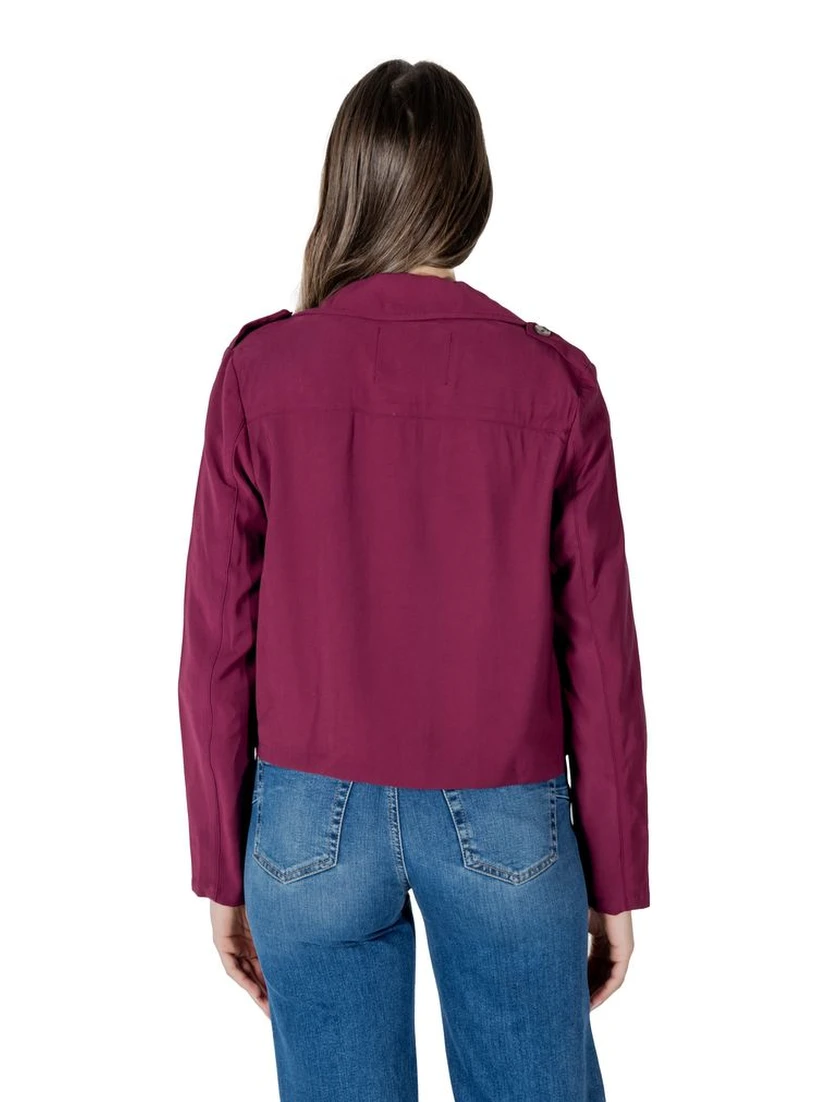 Purple Viscose Parka