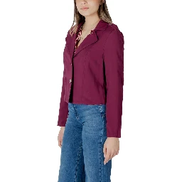 Purple Viscose Parka