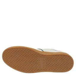 Cream Leather Low Top Sneakers