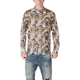 White Cotton Pattern Shirt