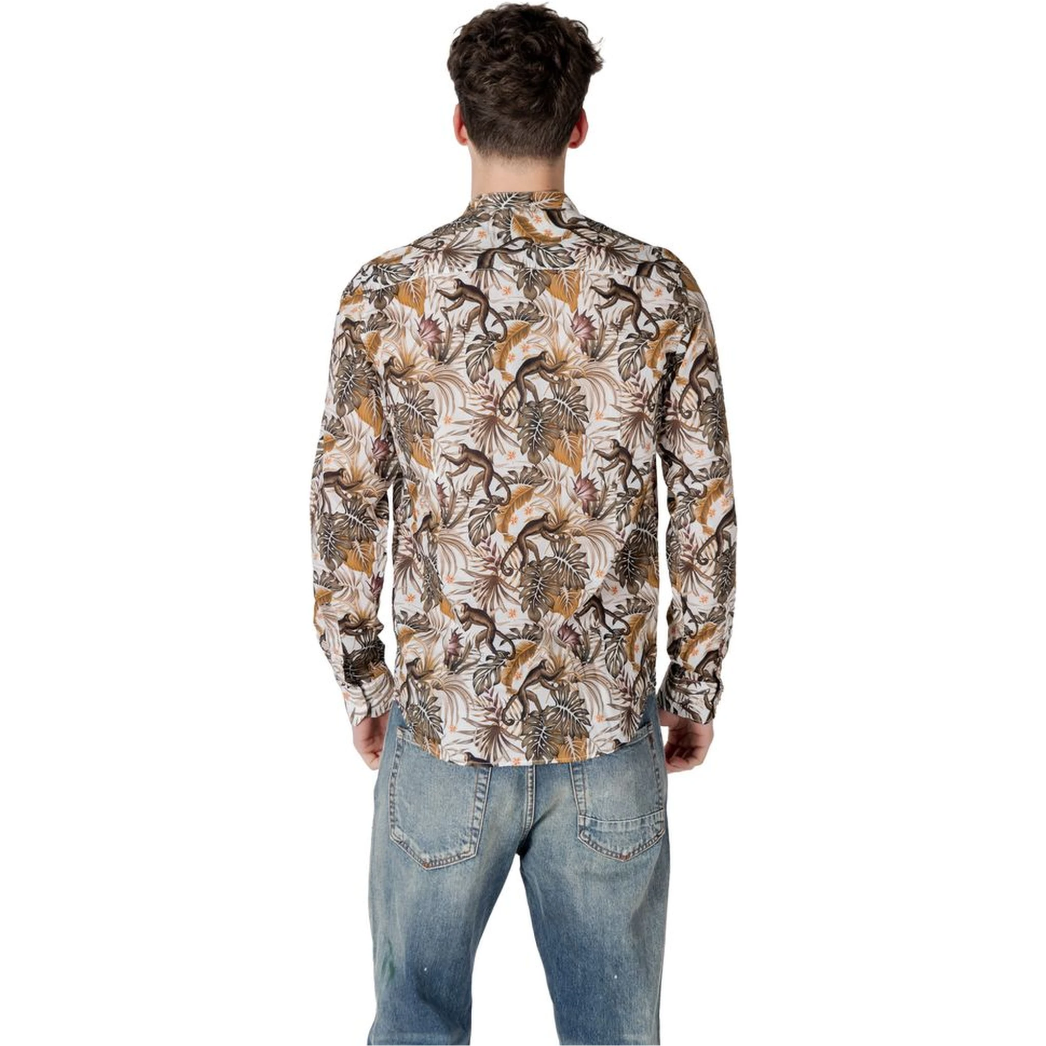 White Cotton Pattern Shirt