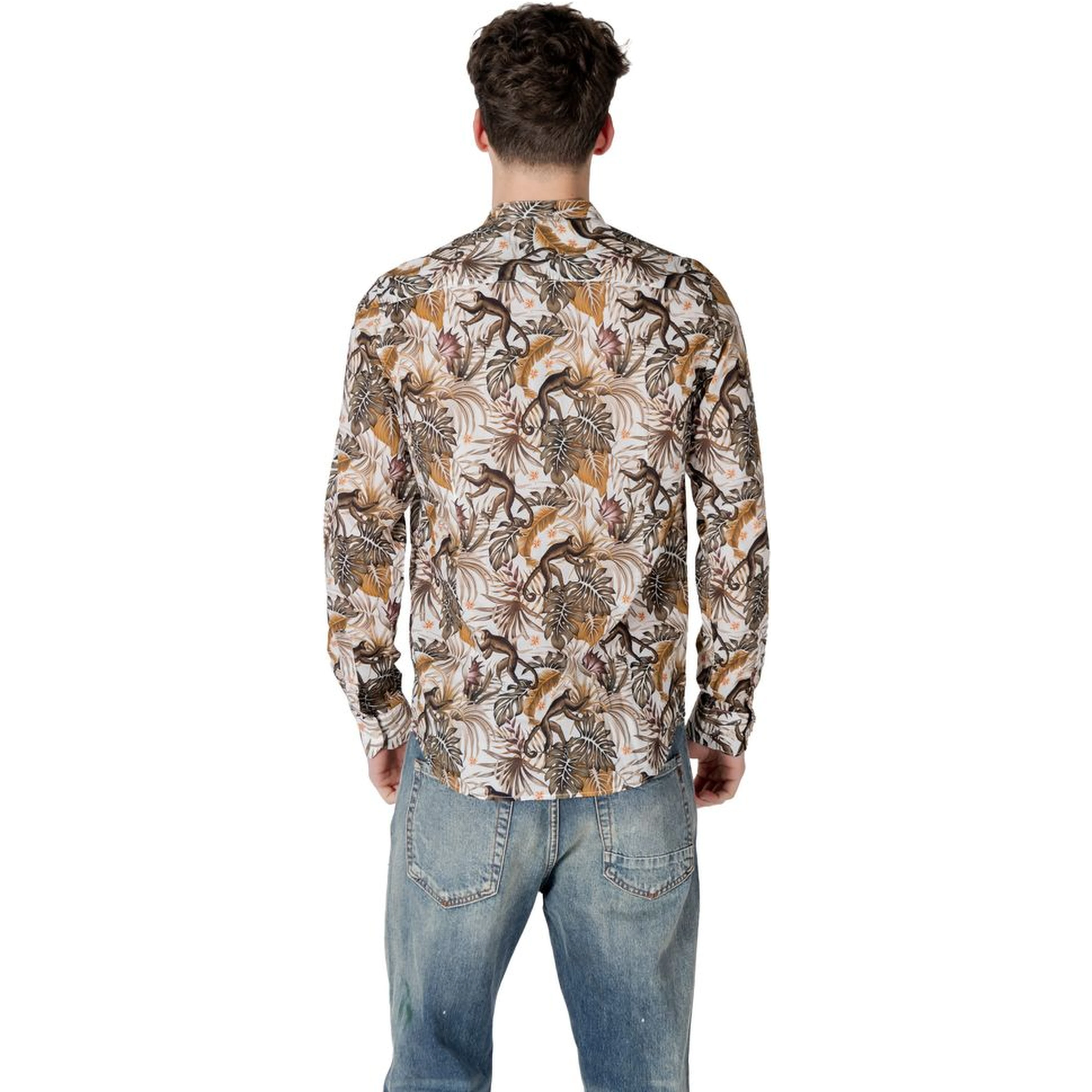 White Cotton Pattern Shirt