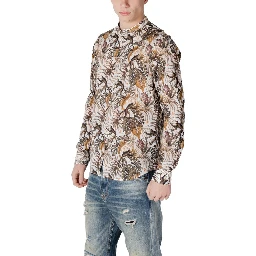White Cotton Pattern Shirt