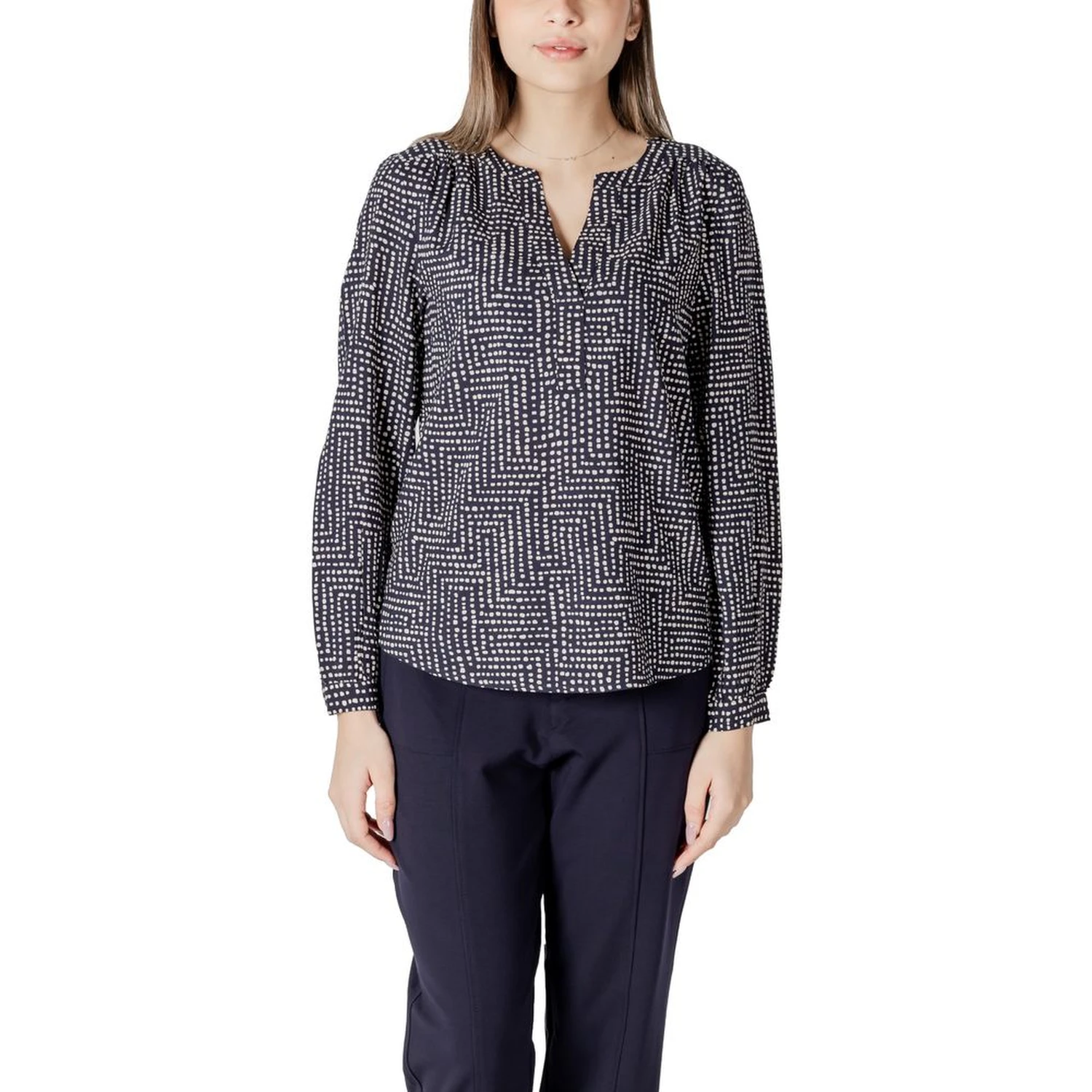 Blue Viscose Blouse