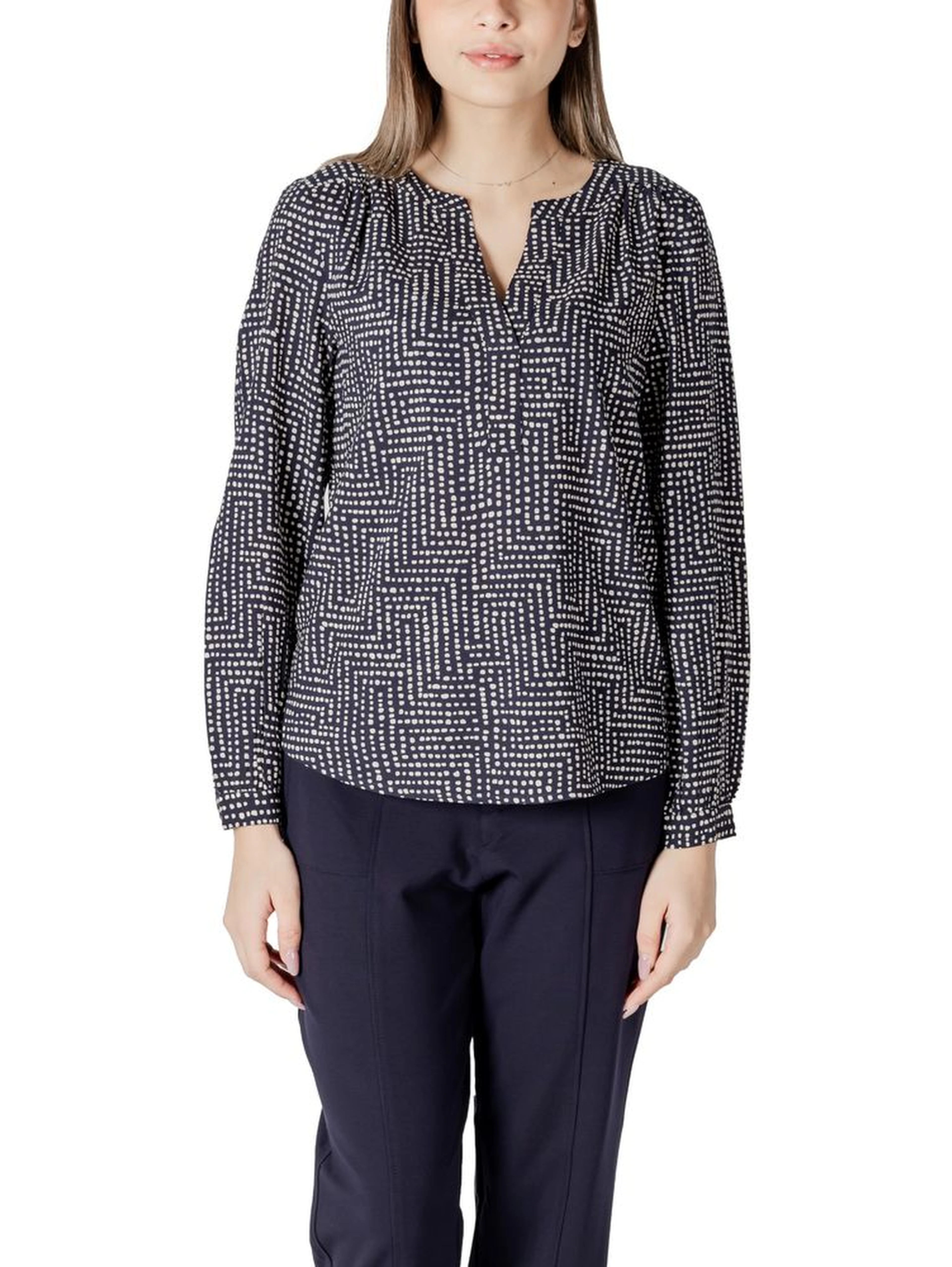 Blue Viscose Blouse