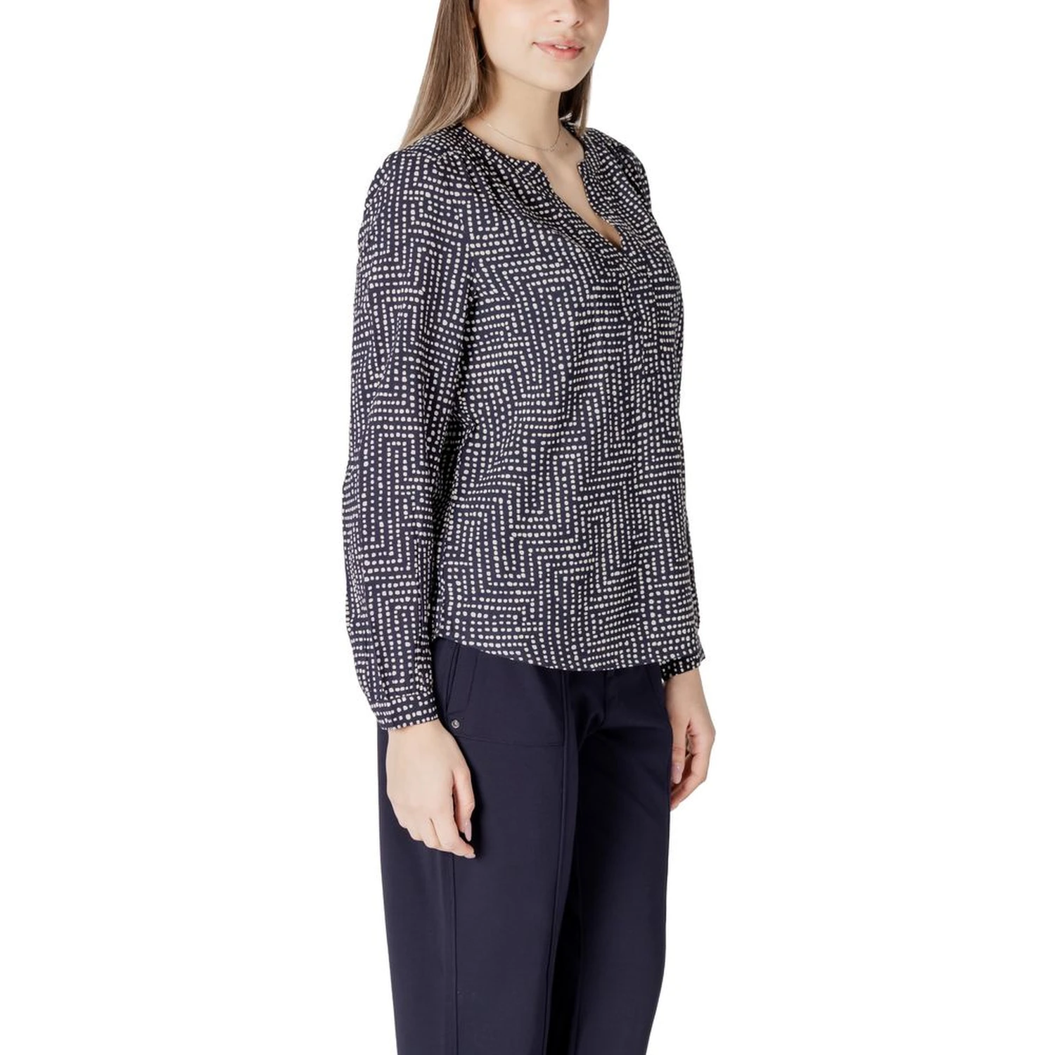 Blue Viscose Blouse