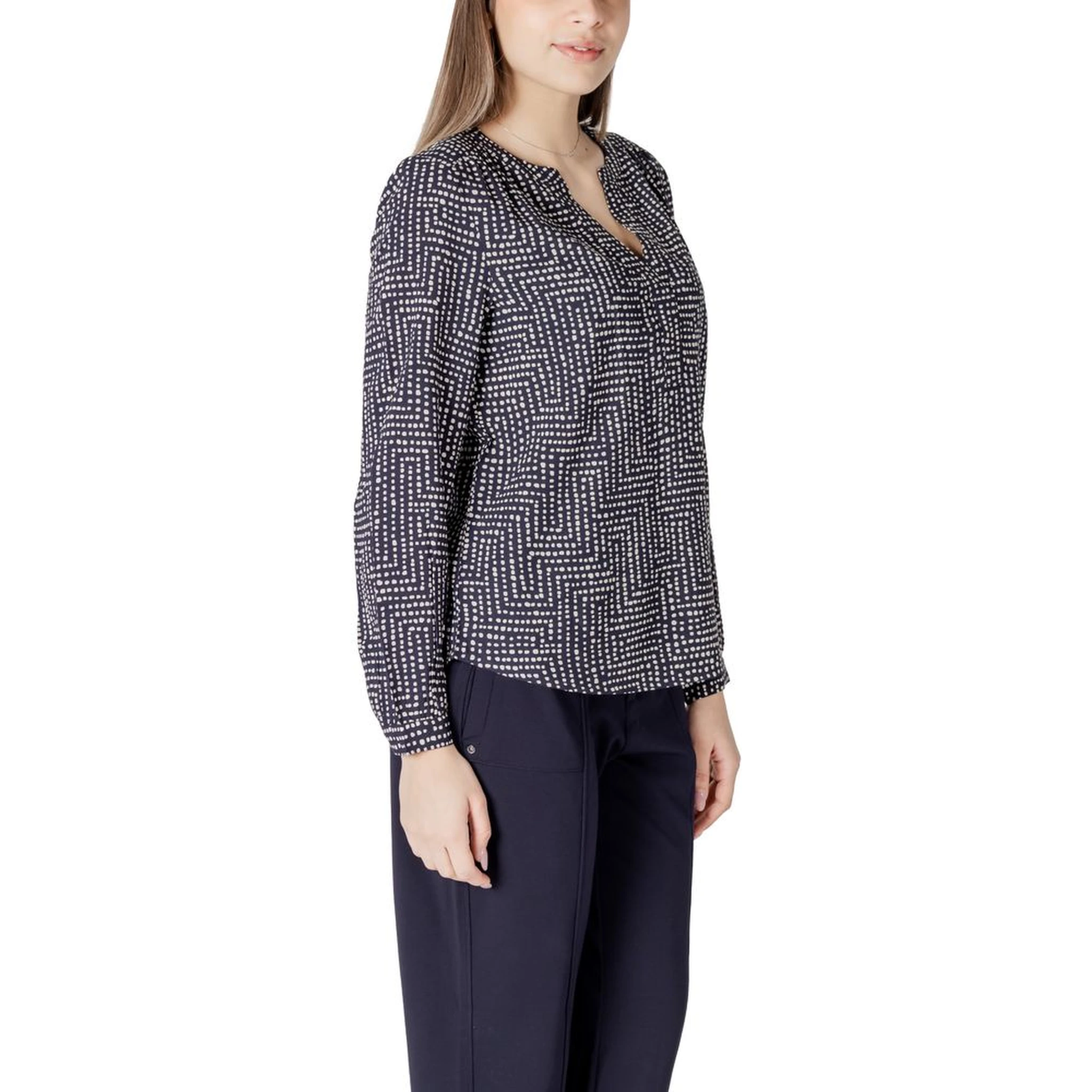 Blue Viscose Blouse