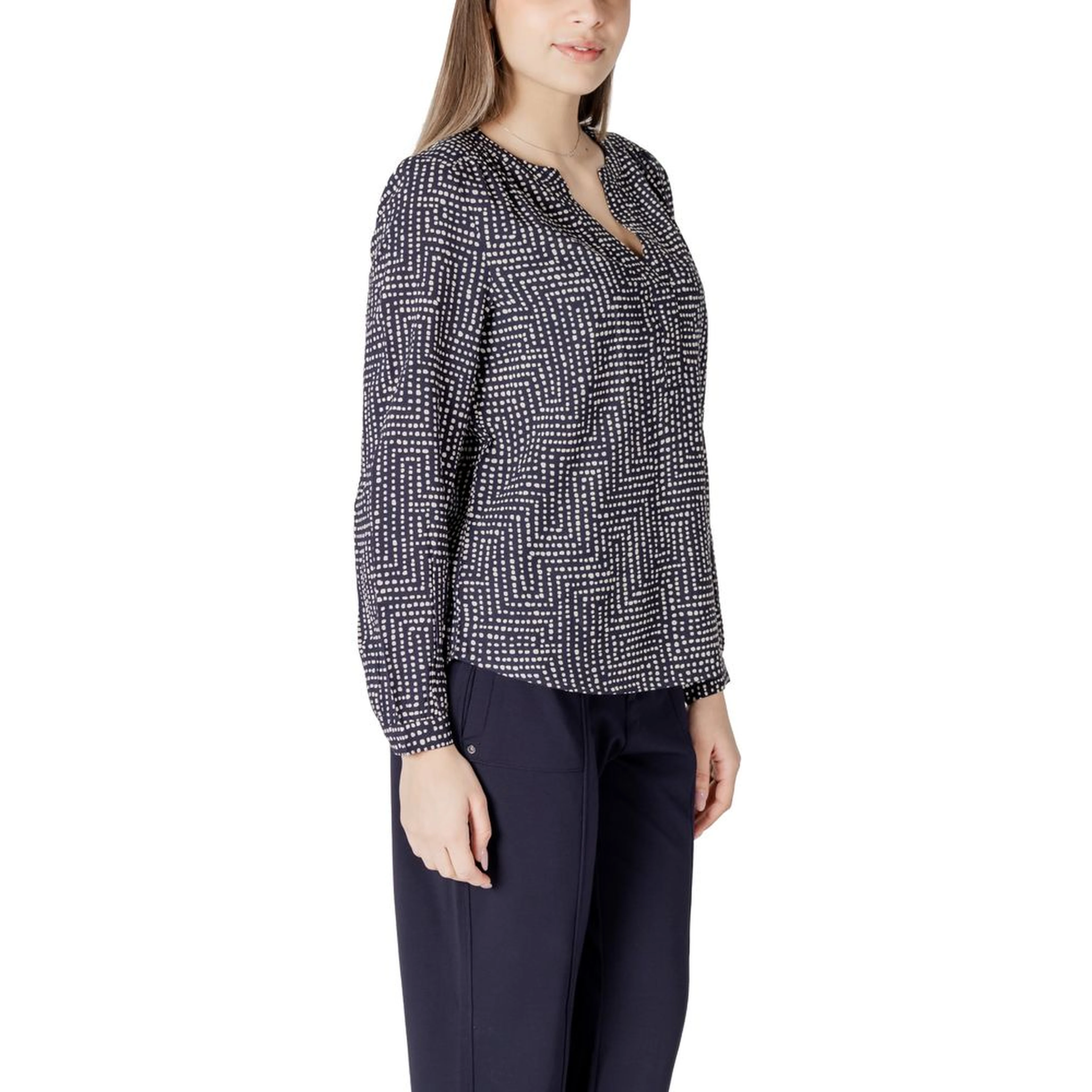 Blue Viscose Blouse