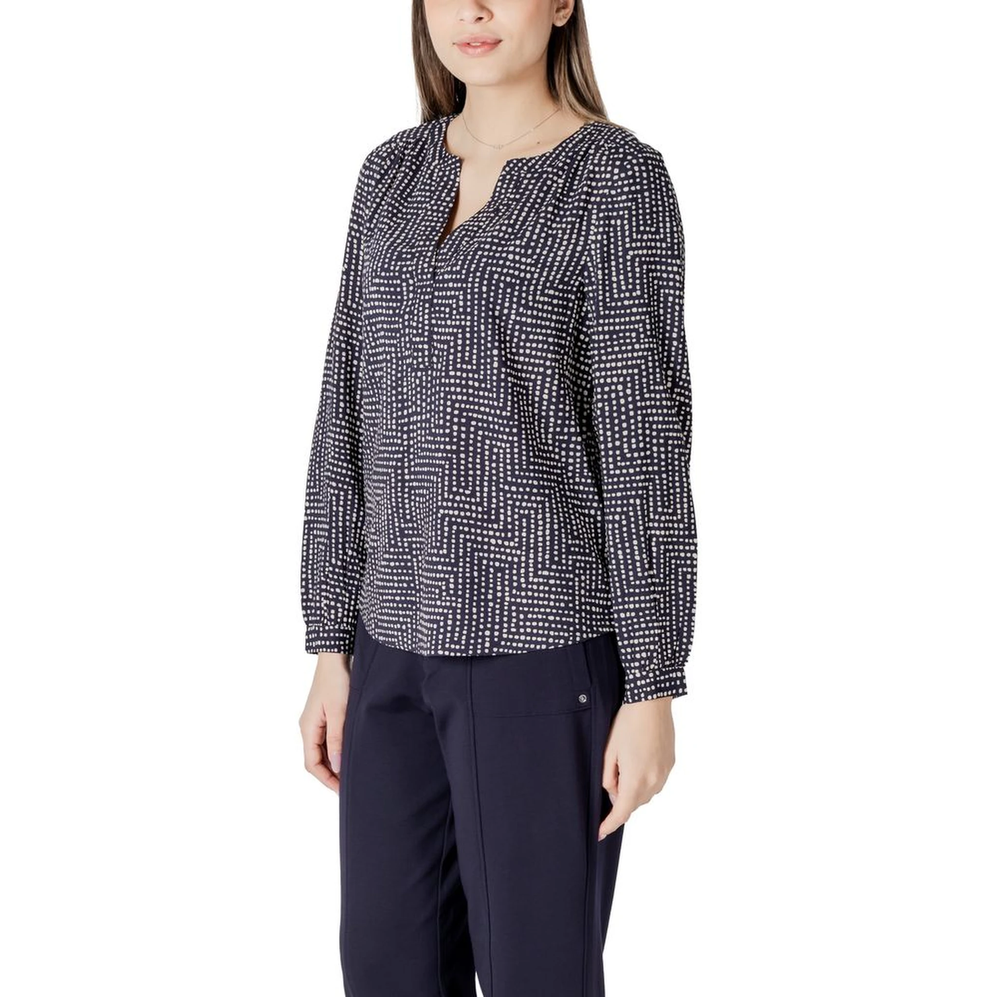 Blue Viscose Blouse