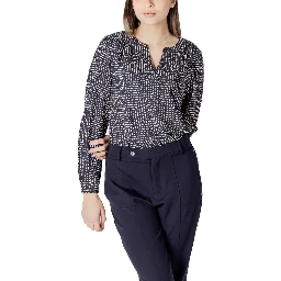 Blue Viscose Blouse