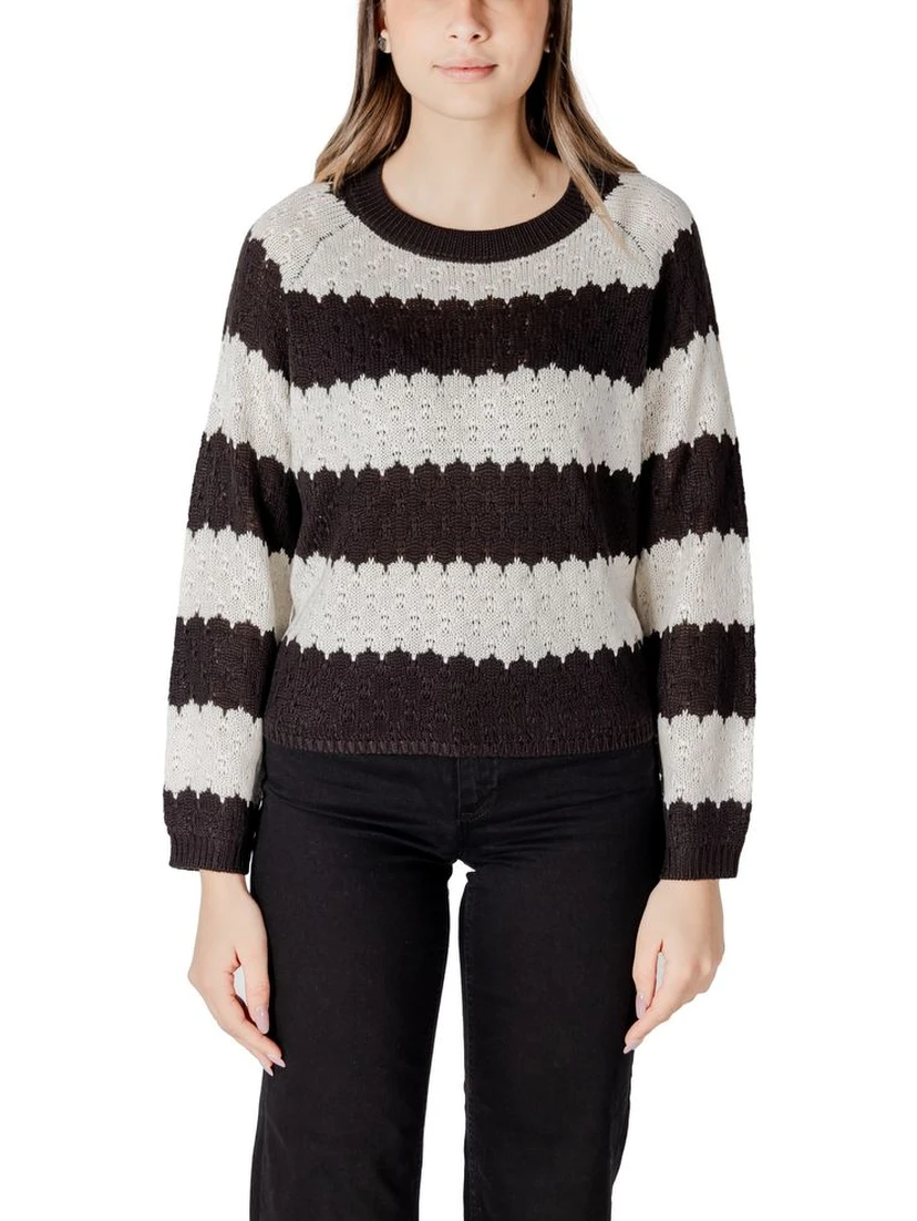 Black And White Marabou Sweatshirt