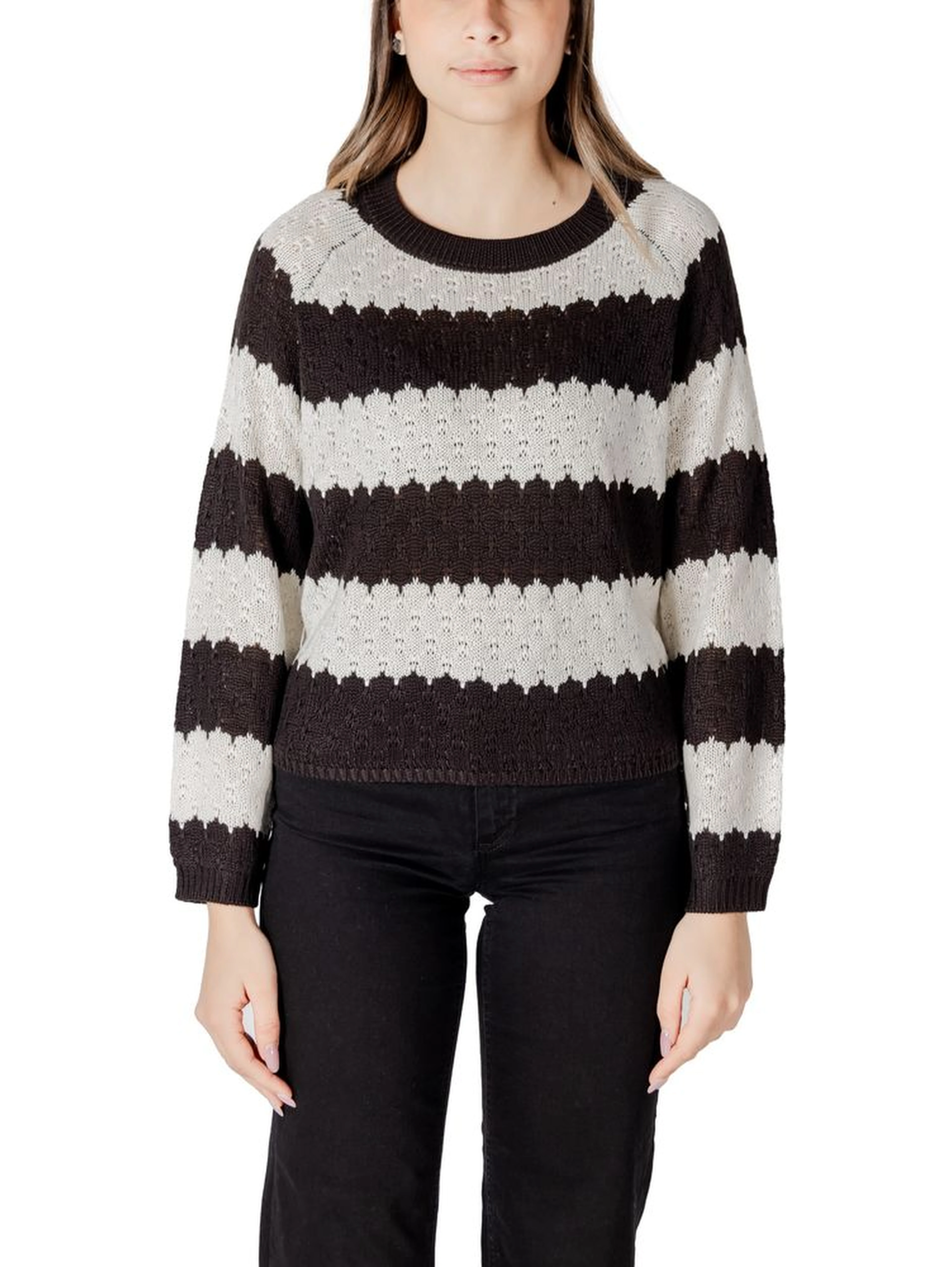 Black And White Marabou Sweatshirt