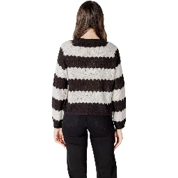 Black And White Marabou Sweatshirt