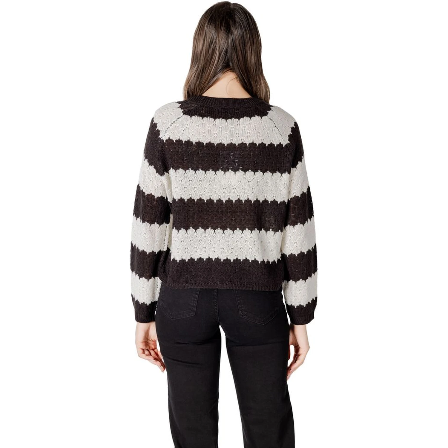 Black And White Marabou Sweatshirt
