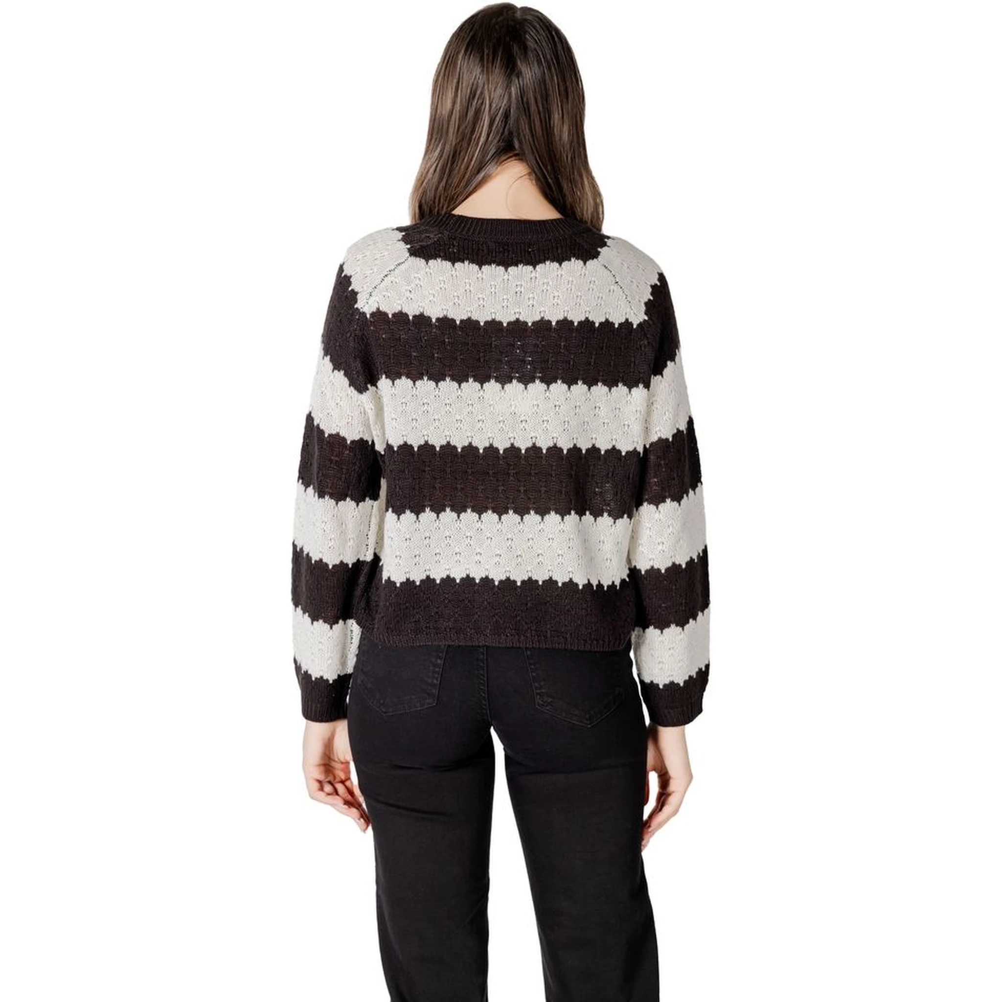 Black And White Marabou Sweatshirt