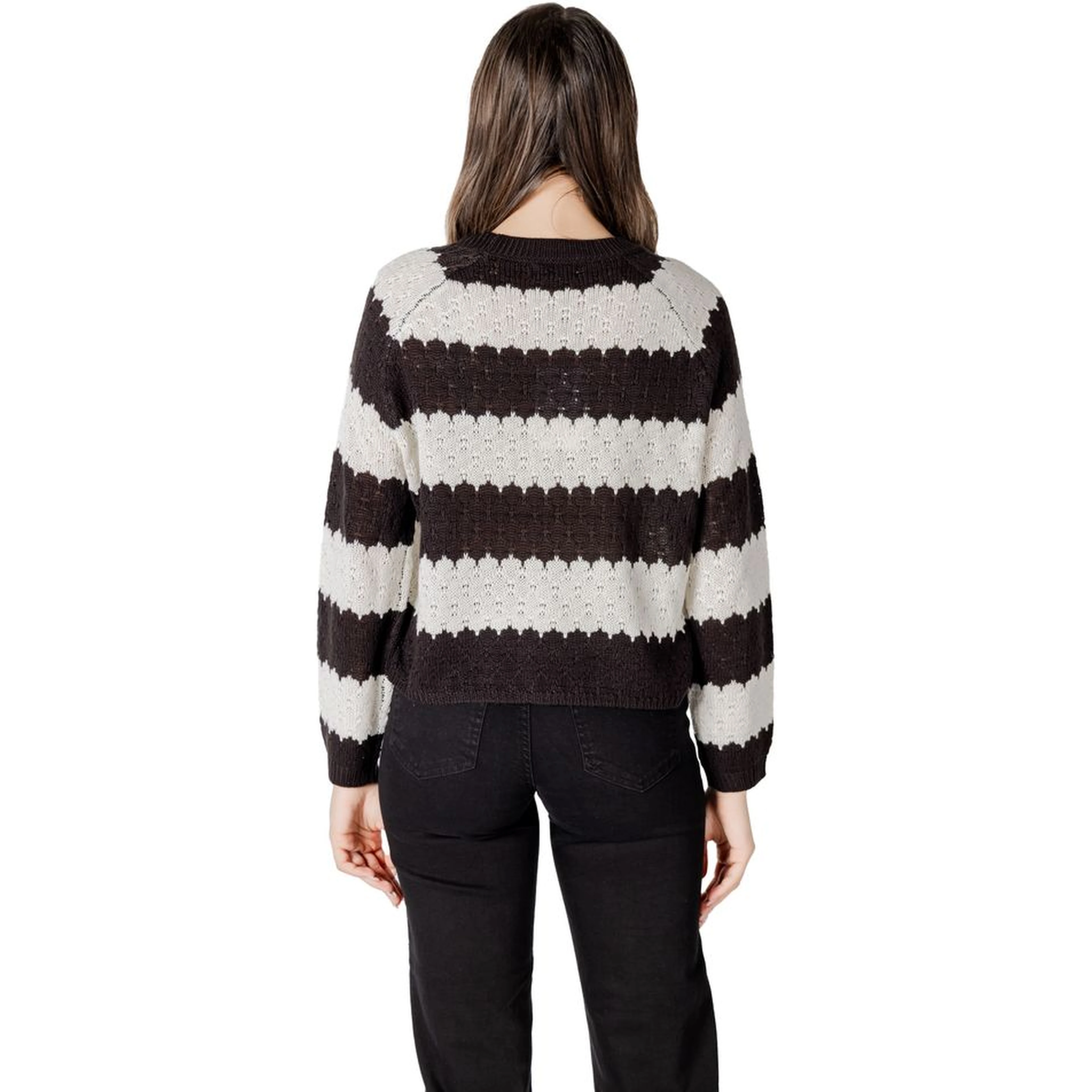 Black And White Marabou Sweatshirt