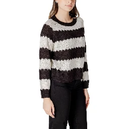 Black And White Marabou Sweatshirt