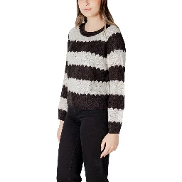 Black And White Marabou Sweatshirt