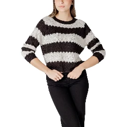 Black And White Marabou Sweatshirt