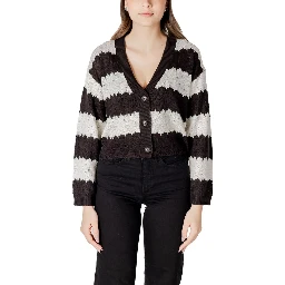 Black And White Marabou Cardigan
