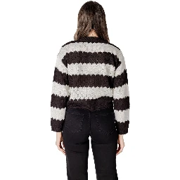 Black And White Marabou Cardigan