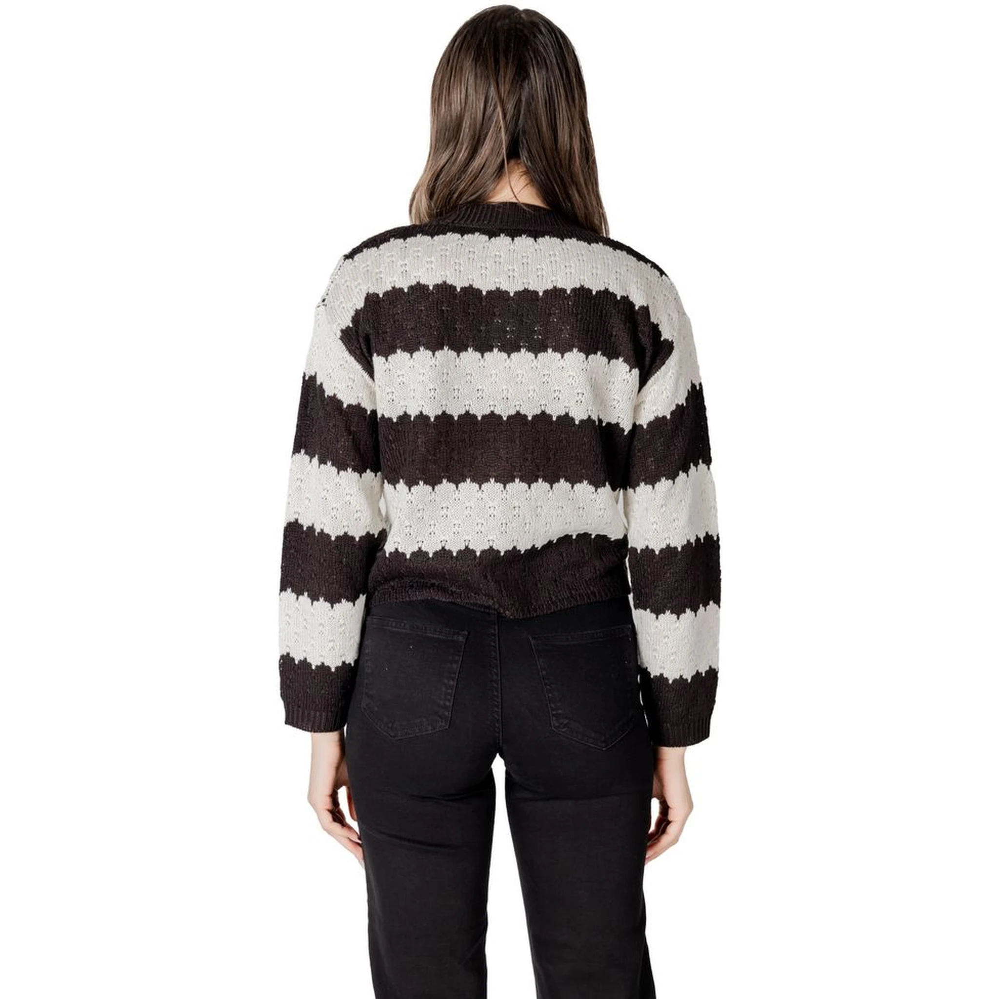 Black And White Marabou Cardigan