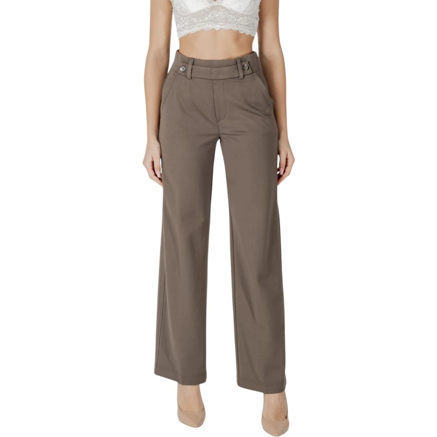 Brown Viscose Pant
