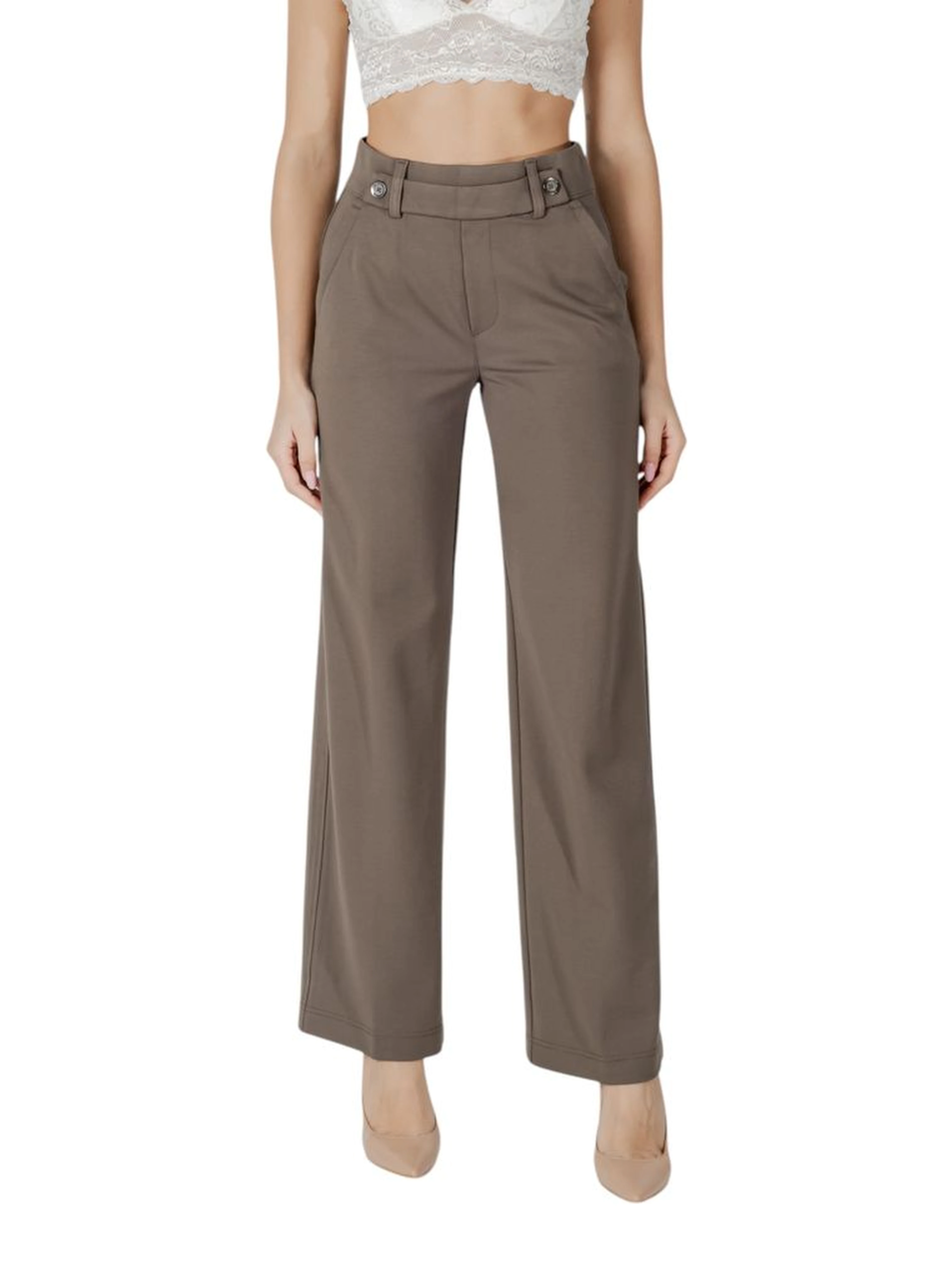 Brown Viscose Pant