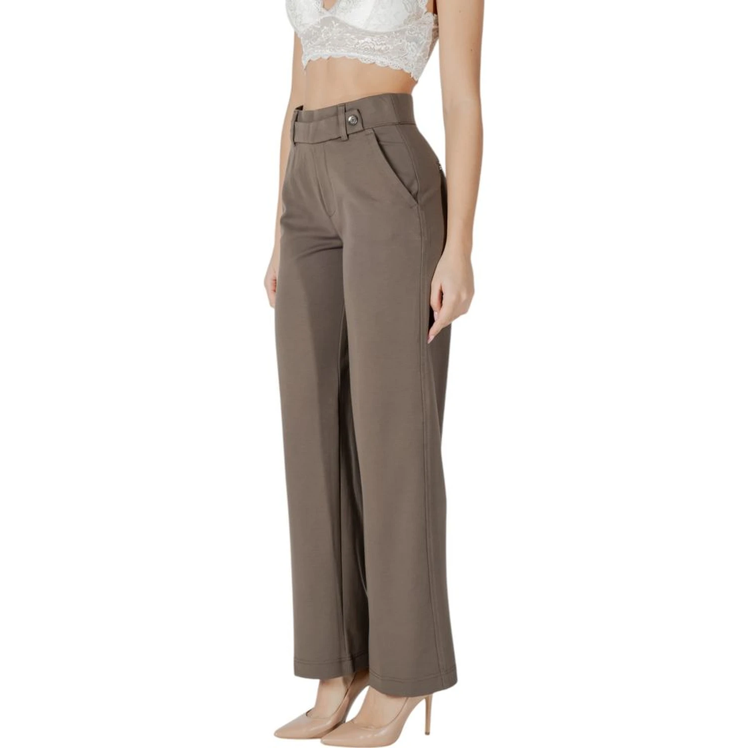Brown Viscose Pant