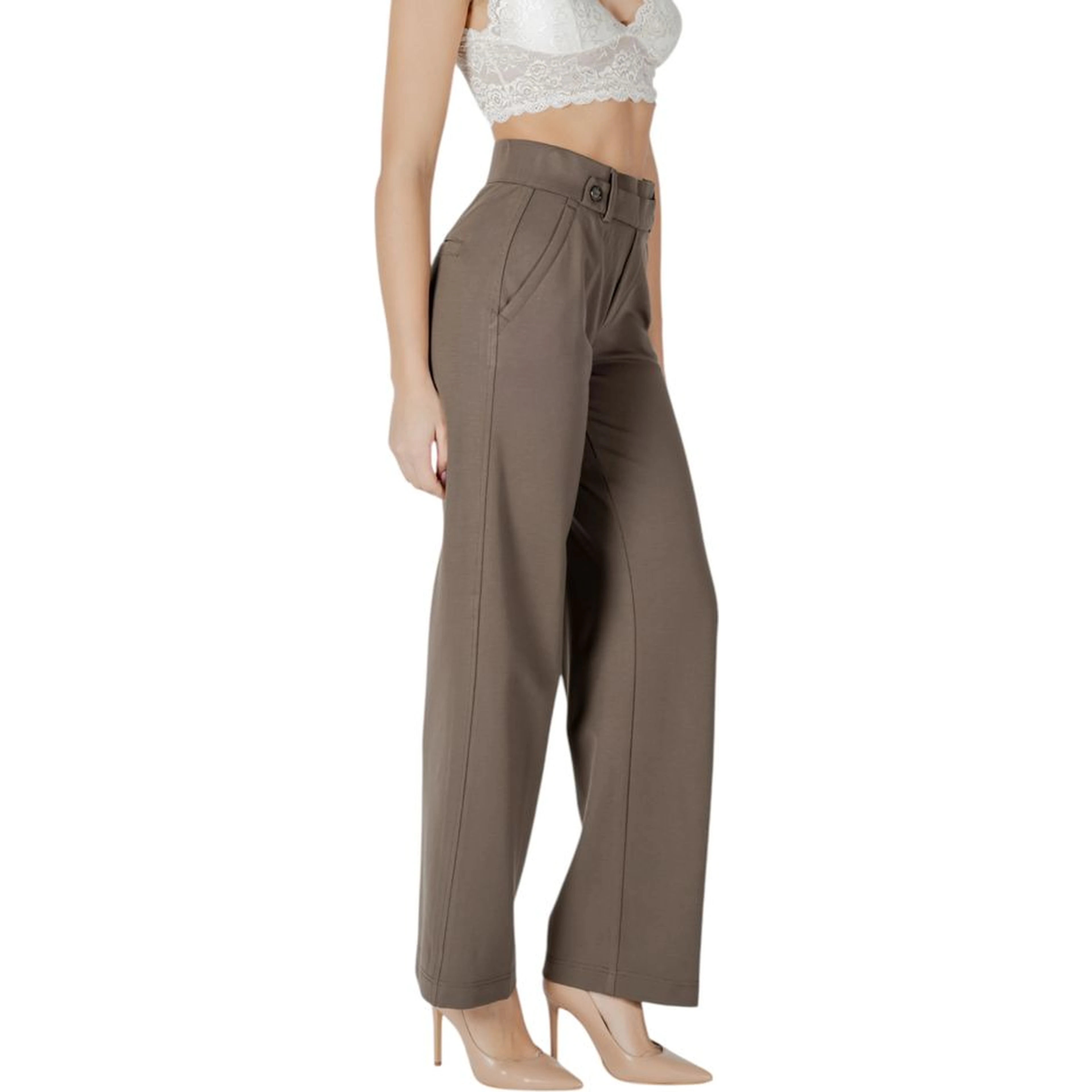 Brown Viscose Pant