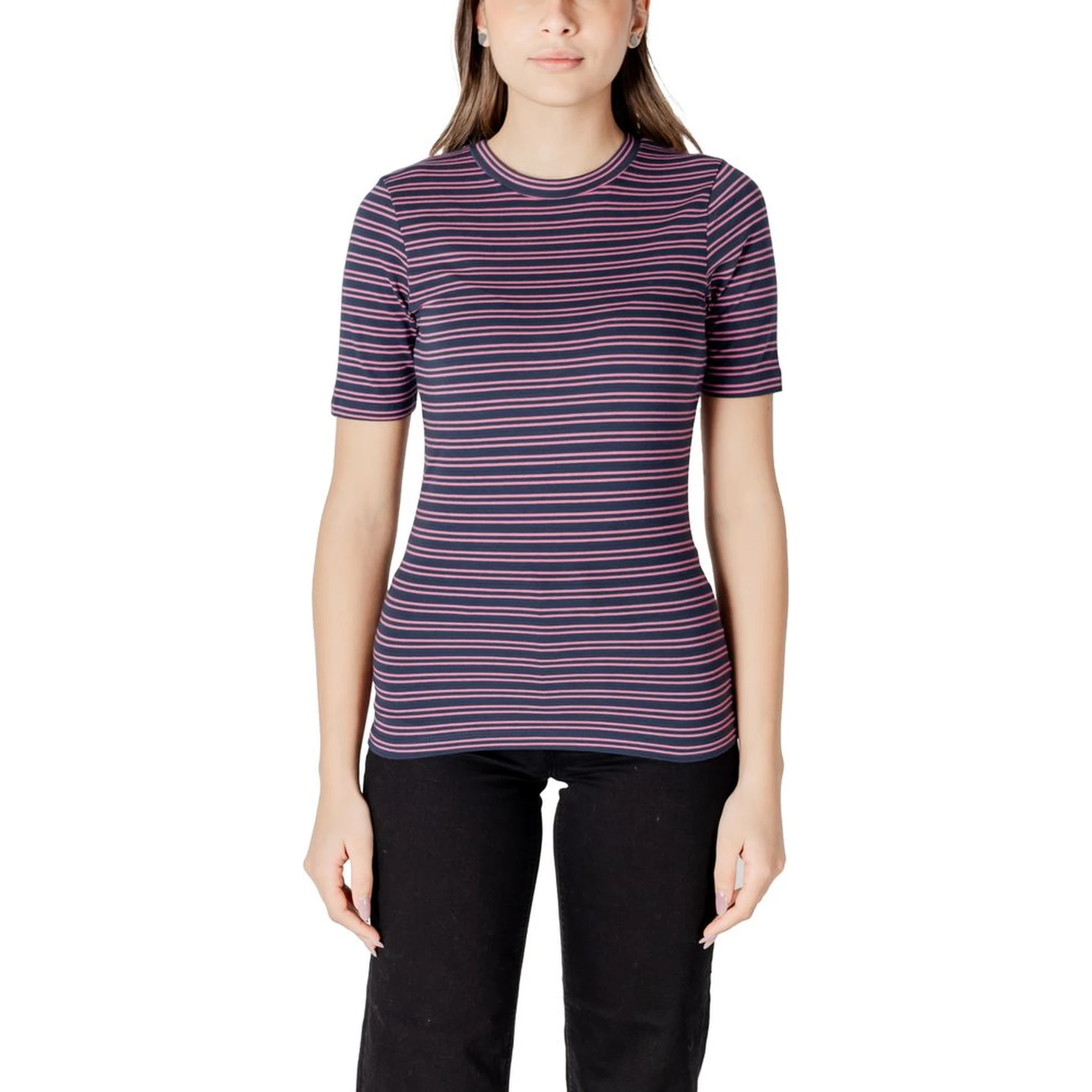 تيشيرت قطني ثنائي اللون