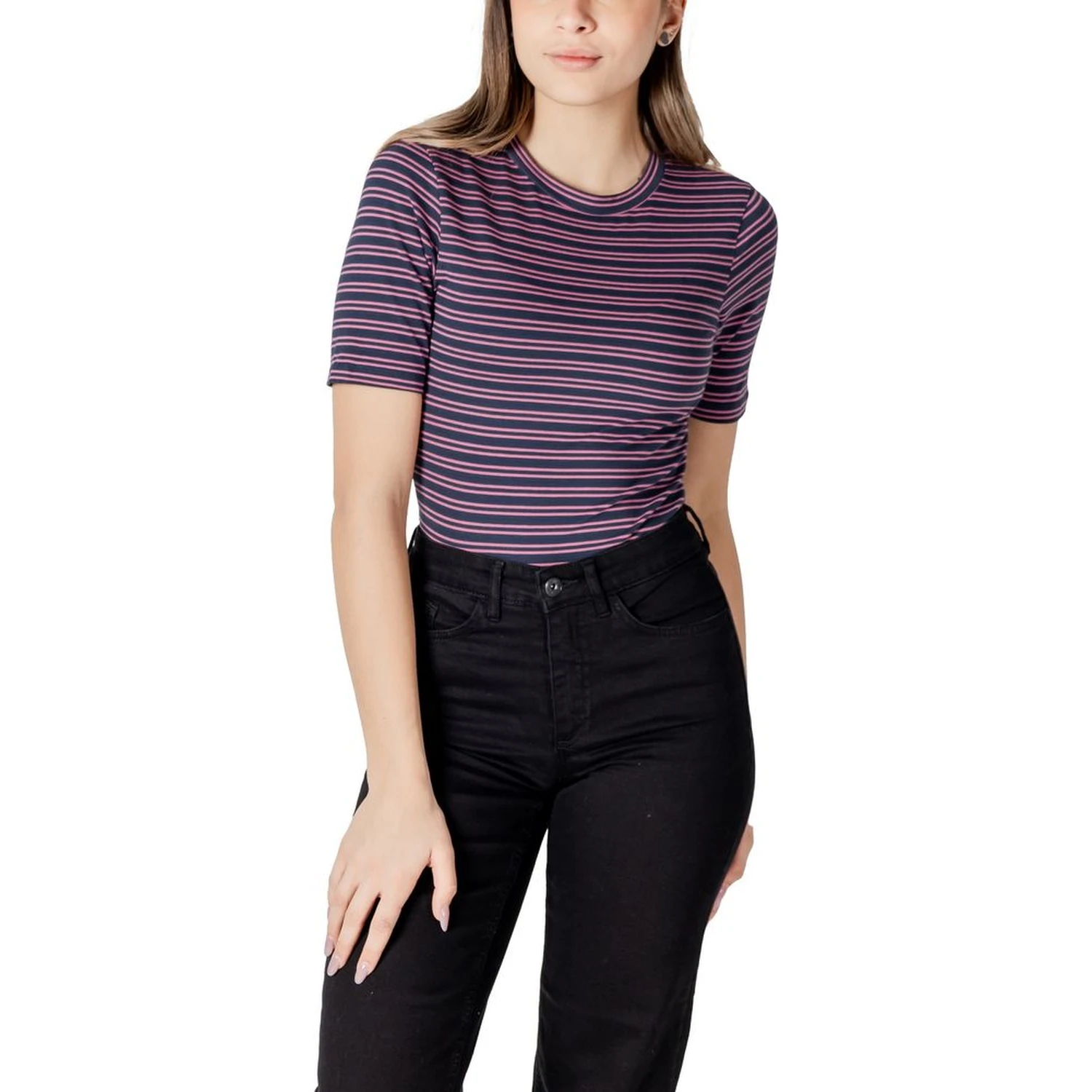 Bicolor Cotton T-Shirt