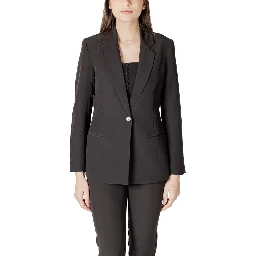 Black Polyester Blazer