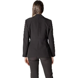 Black Polyester Blazer