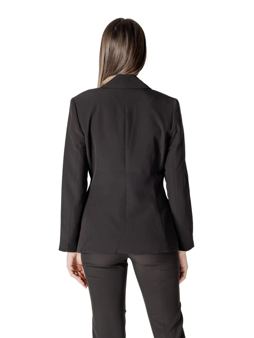 Black Polyester Blazer