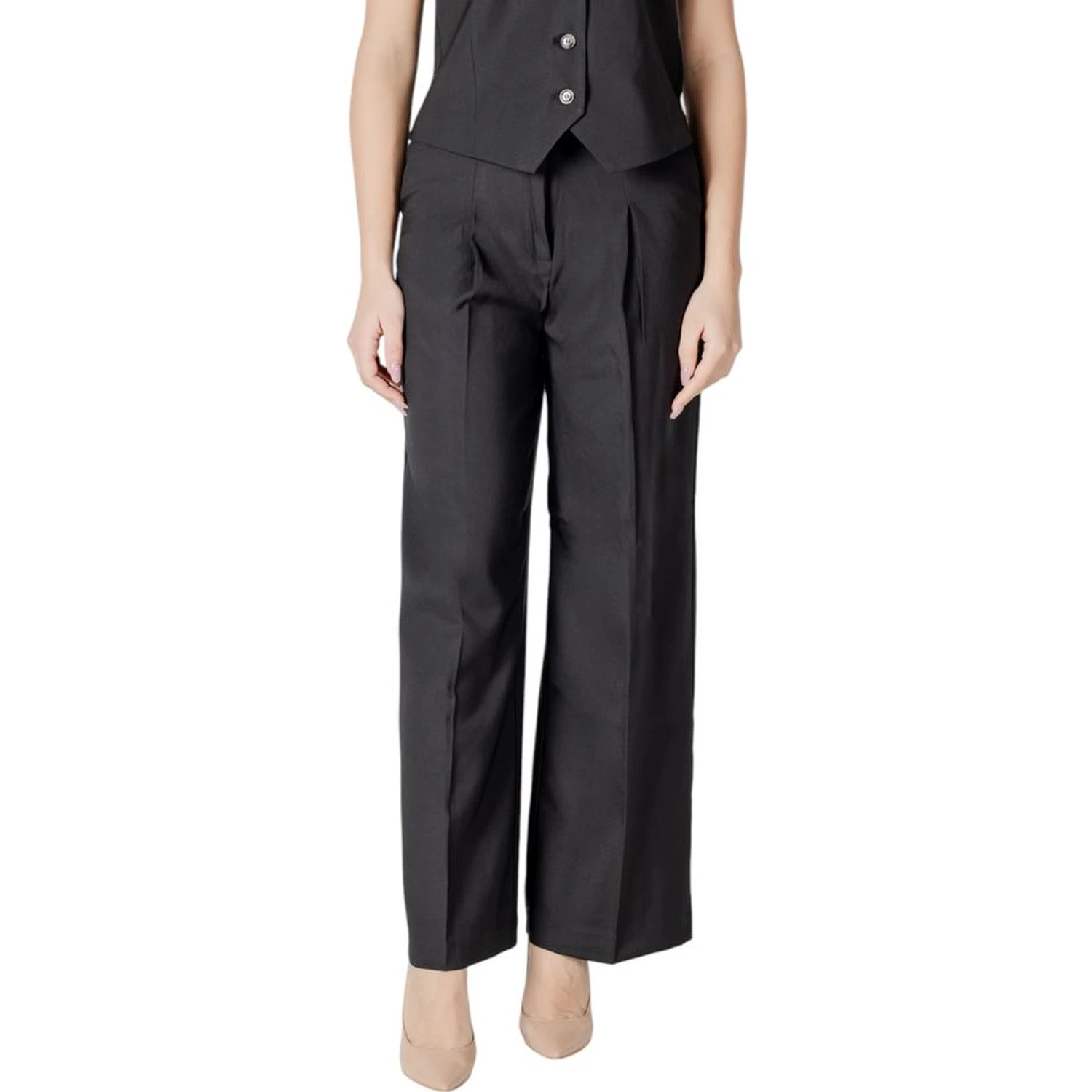Black Polyester Pant